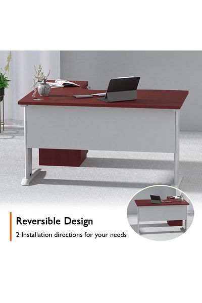 Mahmayi Stazion 1412 Modern Office Workstation Apple Cherry