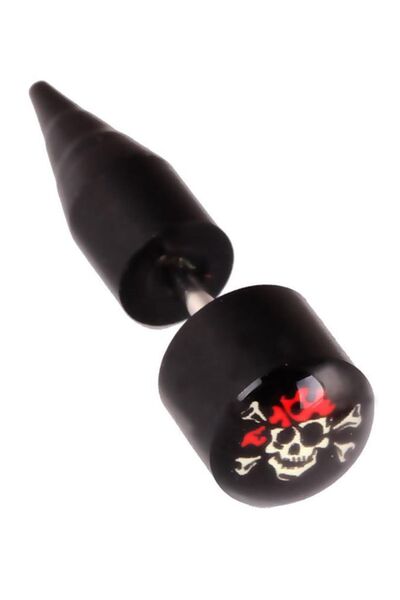 Rouge أقراط على شكل قرصان من البلاستيك