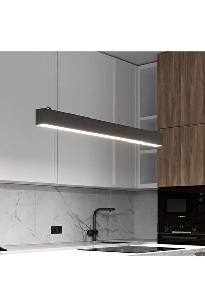 N Naturel Aydınlatma 100cm Lineer Aydınlatma Avize / 3 Renk Işık / Kumandalı