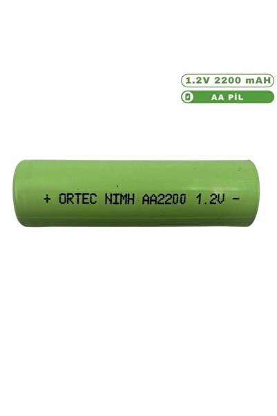 ORTEC Aa 1.2v Ni-mh 2200mah Şarj Edilebilir Kalem Pil