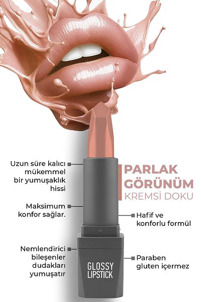 Alix Avien ALIX AVIEN GLOSSY LIPSTICK 302 NUDE