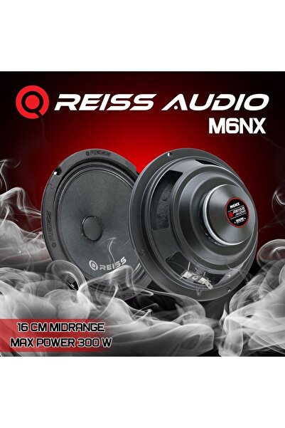 Genel Markalar Rs-M6nx 16 cm Neodyum Özel Mıknatıs Oto Midrange Hoparlör Çifti 600wat-200w rms