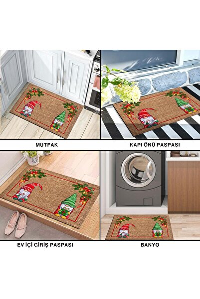 Monnhein Waterproof Custom Design Door Mat for Christmas - Colors and Decorations