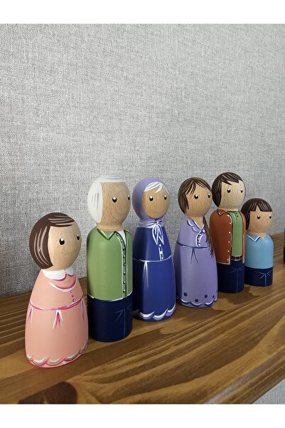 Mesu Ahşap Oyuncaklar Mesu 6-Piece Special Design - Wooden Dolls and Waldorf ...