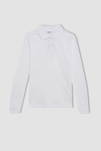 zeyderkids Dívčí tričko Polo s dlouhým rukávem