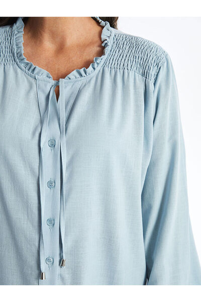 LC Waikiki Γυναικεία μπλούζα με γραβάτα γιακά