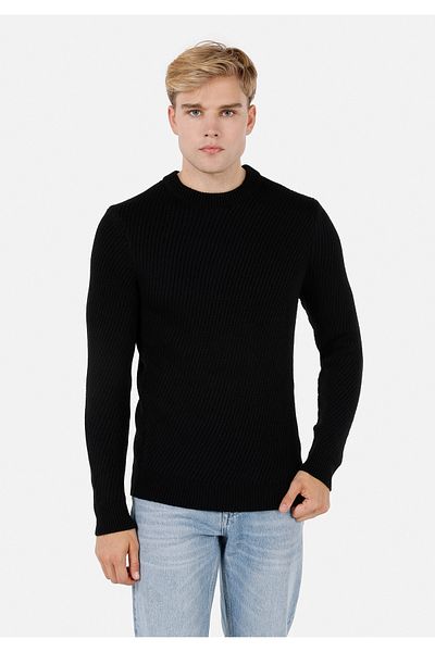 Colin's Pulover negru pentru bărbați