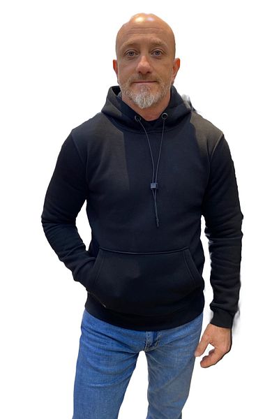 DYNAMO Black Hooded Kangaroo Pocket Sweatshirt