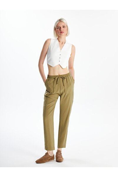 LC Waikiki White V-Neck Women's Knitwear Vest