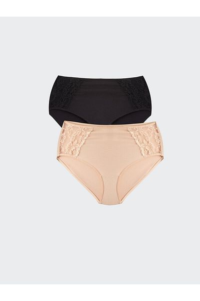 LC Waikiki LCW DREAM High Waist Lace Classic Panties - Pack of 2