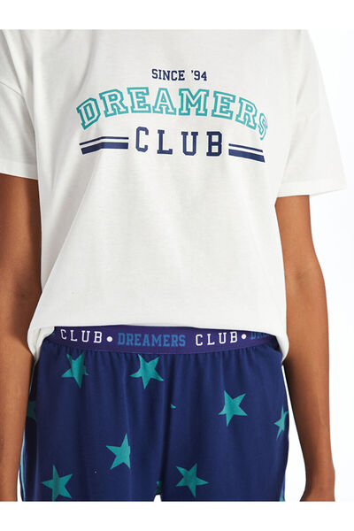 LC Waikiki Women's Shorts Pajama Set - Crew Neck, Short Sleeve