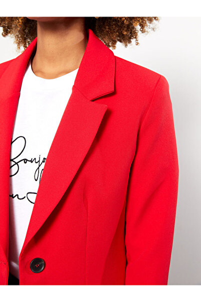 LC Waikiki LCW Vision elülső gombos záródású, egyenes, hosszú ujjú női blézerkabát