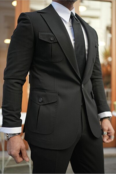 Fc Plus İSPANYOL YAKA SAFARİ TAKIM ELBİSE