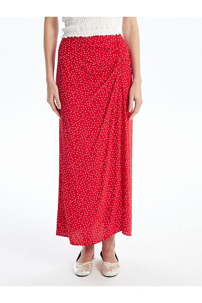 LC Waikiki Polka Dot Women's Skirt - Zippered Waist