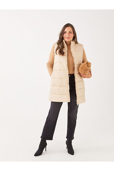 LC Waikiki LCW Grace Women's Stand Collar Straight Vest