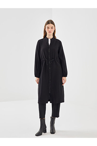 LC Waikiki Black Stand Collar Women's Tunic