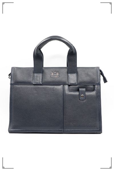 Derimo Leather حقيبة كمبيوتر محمول وحقيبة من الجلد الطبيعي