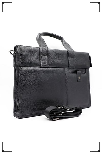 Derimo Leather حقيبة كمبيوتر محمول وحقيبة من الجلد الطبيعي