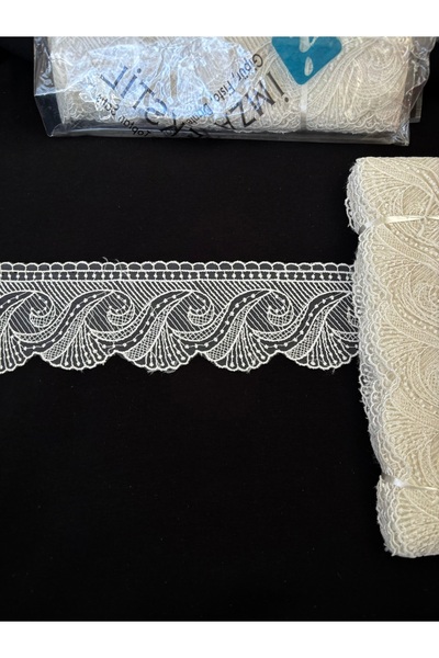 Butik Güpür piyasa desen en 8 cm orta Güpür Fransız dantel imza Tekstil top 9...