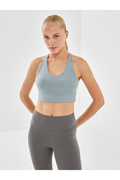 LC Waikiki Green Women's U-Neck Plain Sports Bustier