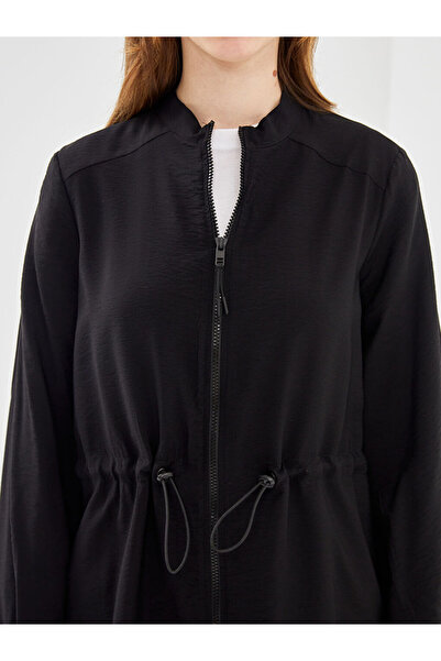 LC Waikiki Black Stand Collar Women's Tunic