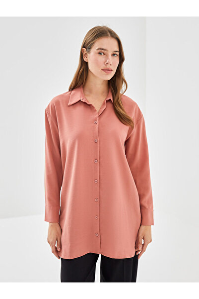 LC Waikiki Pink Oversize Women's Shirt Tunic