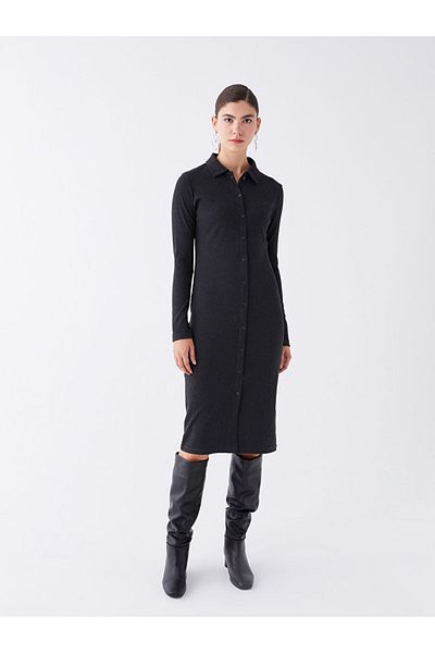 LC Waikiki Long Sleeve Straight Women's Shirt Dress