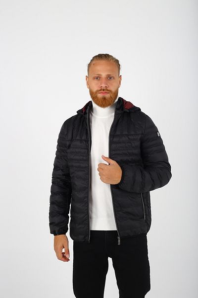 DAKSEL Brg Men's Black Hooded Windproof Jacket