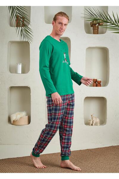 Relax Mode Erkek Penye Pijama Takım - 10752