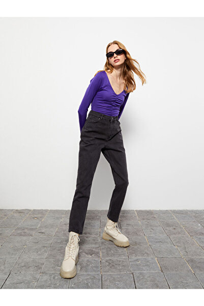 LC Waikiki Γυναικείο τζιν παντελόνι ψηλόμεσο Mom Fit