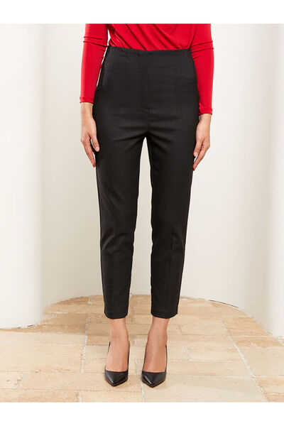 LC Waikiki Dámské rovné kalhoty standardního střihu s vysokým pasem