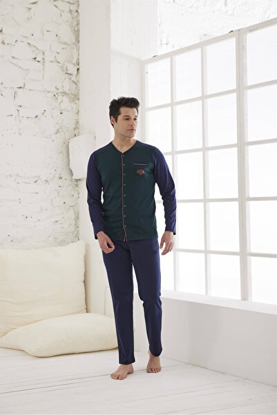 Relax Mode Erkek Penye Pijama Takımı - 10544