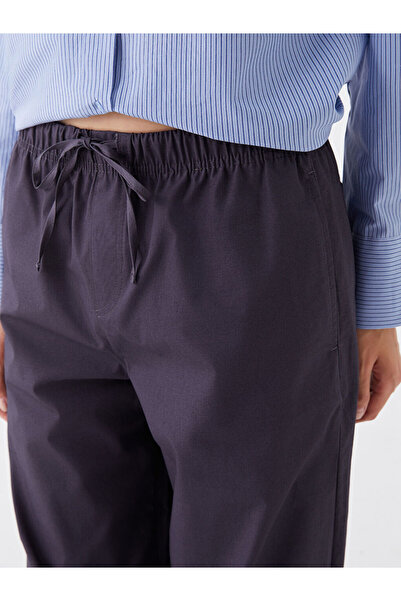 LC Waikiki Kadın Beli Lastikli Düz Paraşüt Pantolon