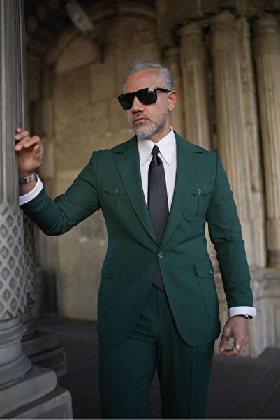 Fc Plus İSPANYOL YAKA SAFARİ TAKIM ELBİSE