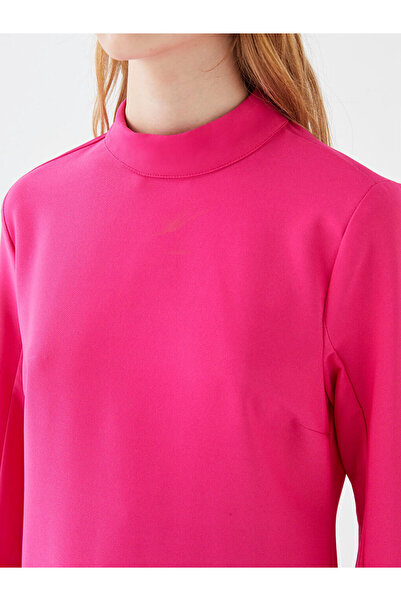 LC Waikiki Magas gallérú, egyenes hosszú ujjú, A-vonalú női ruha