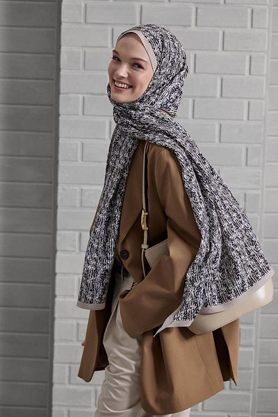 Qef Dapper Patterned Daily Print Shawl