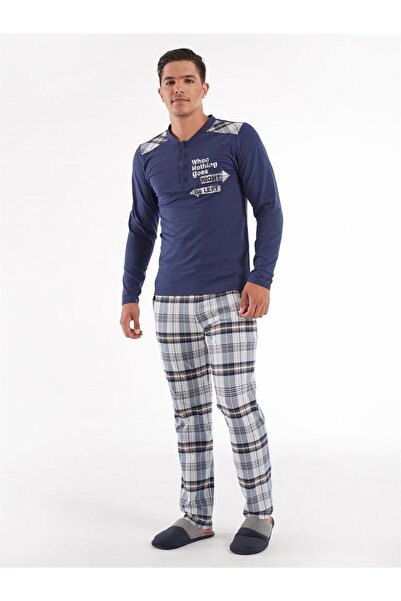 Relax Mode Erkek Patlı Pijama Takımı - 10270
