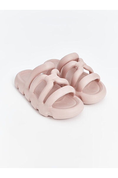 LC Waikiki Pink Tape Detailed Women's Slippers
