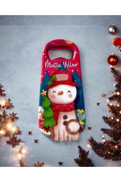 sirius jewelry New Year's Wooden - Snowman Magnet Opener