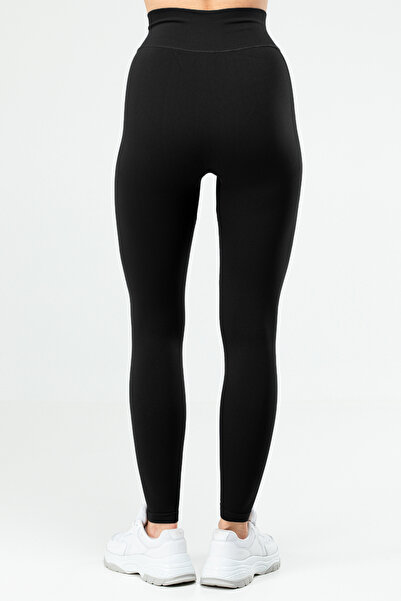 speedlife Black Slim Fit High Waist Recovery Seamless Women's Leggings Ssd0024