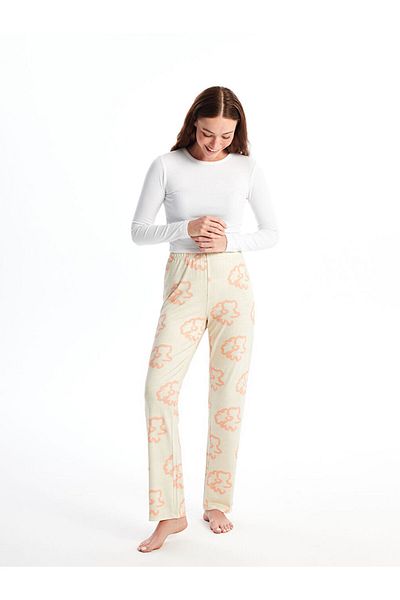 LC Waikiki Elastic Waist Printed Women's Pajama Bottom