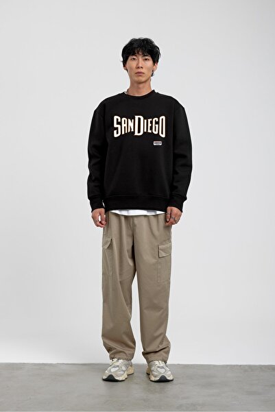 NOMARC Μαύρο γραπτό φούτερ San Diego