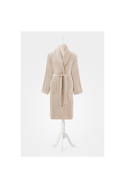 Özdilek Μπουρνούζι Şalyaka Classic Μέγεθος L Γάλα Καφέ Χρώμα 100% Βαμβάκι