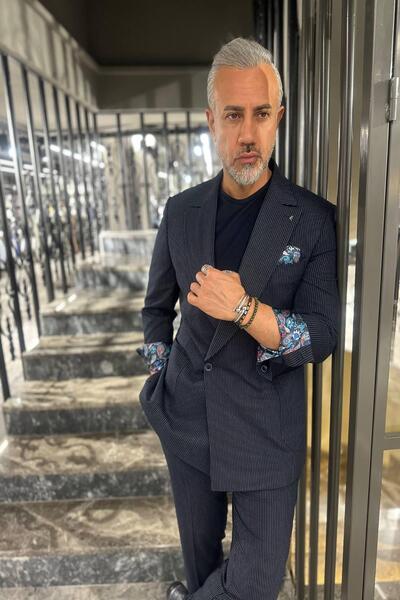 Fc Plus TORBA CEP KRUVAZE KOL DETAYLI TAKIM ELBİSE