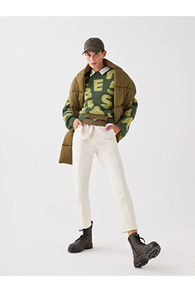 LC Waikiki Standard Fit Straight Gabardine Women's Trousers