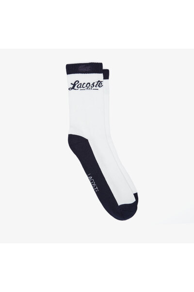Lacoste Унісекс шкарпетки з принтом, темно-сині