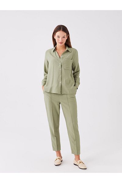 LC Waikiki Standard Fit Women's Trousers - Elastic Waist
