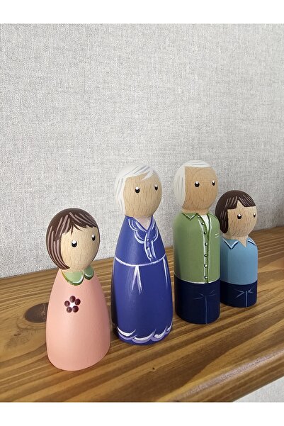 Mesu Ahşap Oyuncaklar Mesu 4-Piece Special Design - Wooden Dolls and Waldorf ...