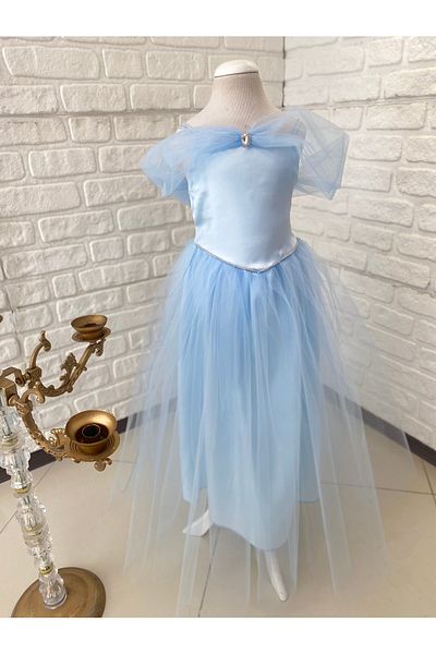 black white wedding Costum Cenusareasa albastra- costume pentru petreceri si aniversari fete