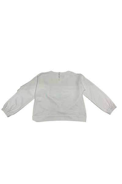 Çikoby Ecru Girl's Ruffle Sweatshirt - 3-8 Years